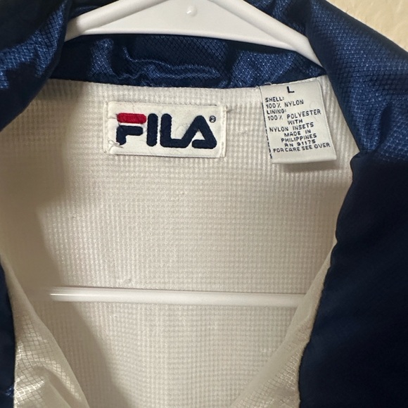 Fila White and Navy Track Jacket - Picture 2 of 8